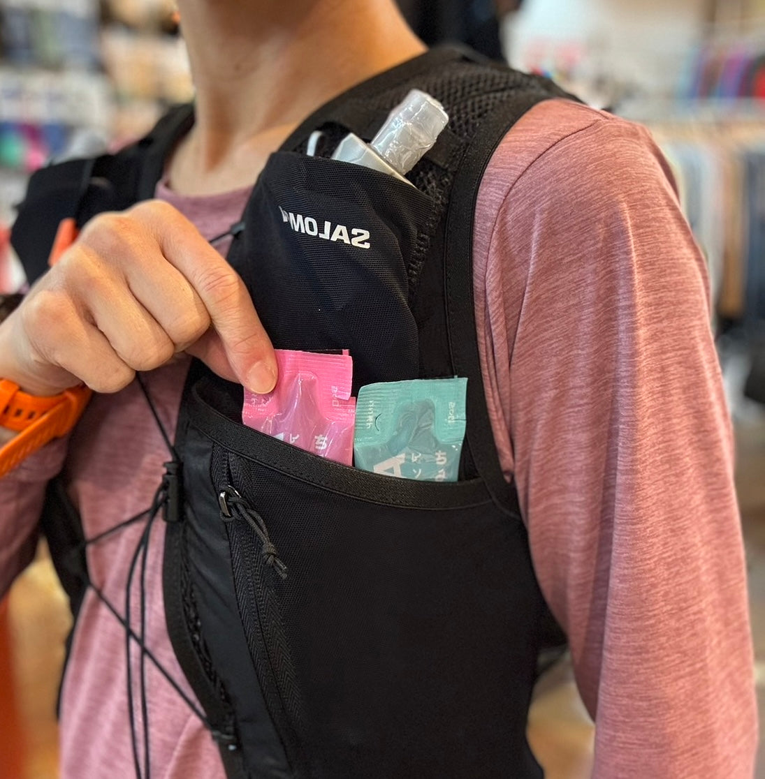 SALOMON/サロモン ACTIVE SKIN 12 Women's SET/アクティブ スキン12