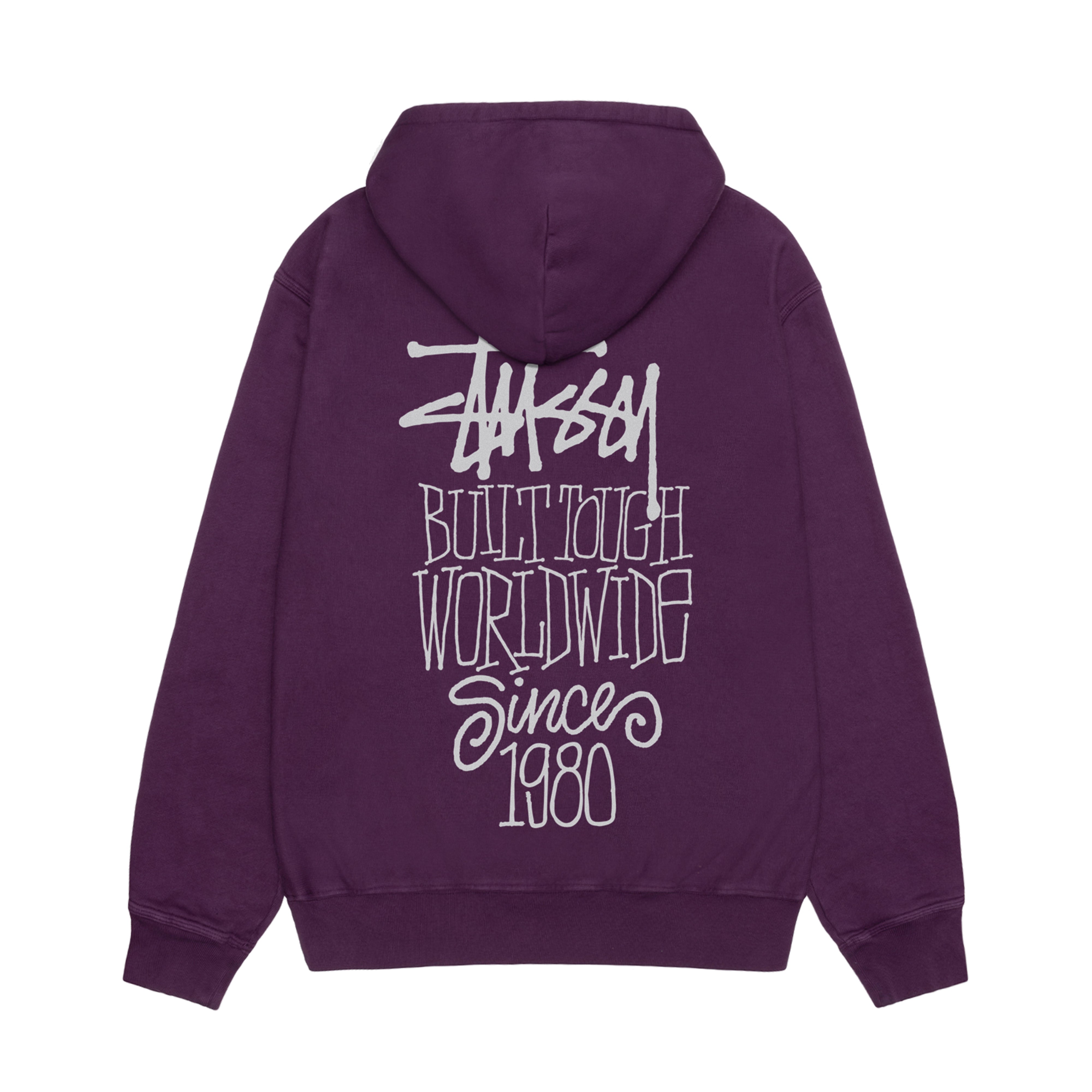 Stüssy: Men's Built Tough Pig. Dyed Hood (Purple) | DSMNY E-SHOP