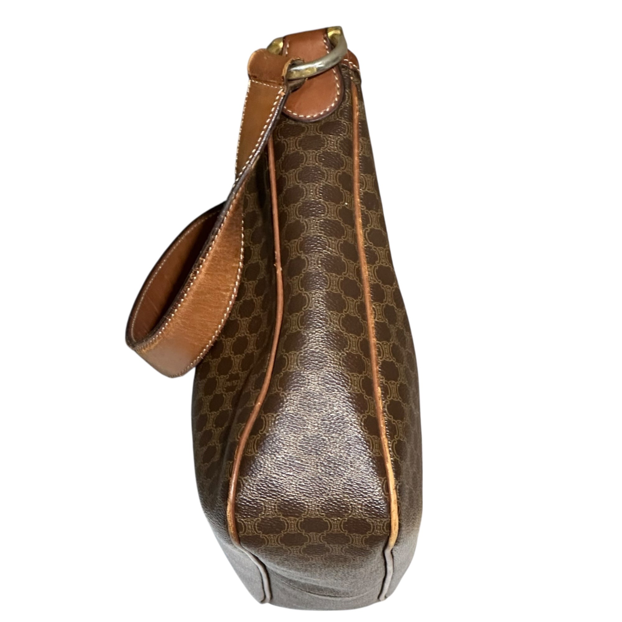 CELINE(セリーヌ) Triumph Turnlock Macadam Pattern Hobo Bag