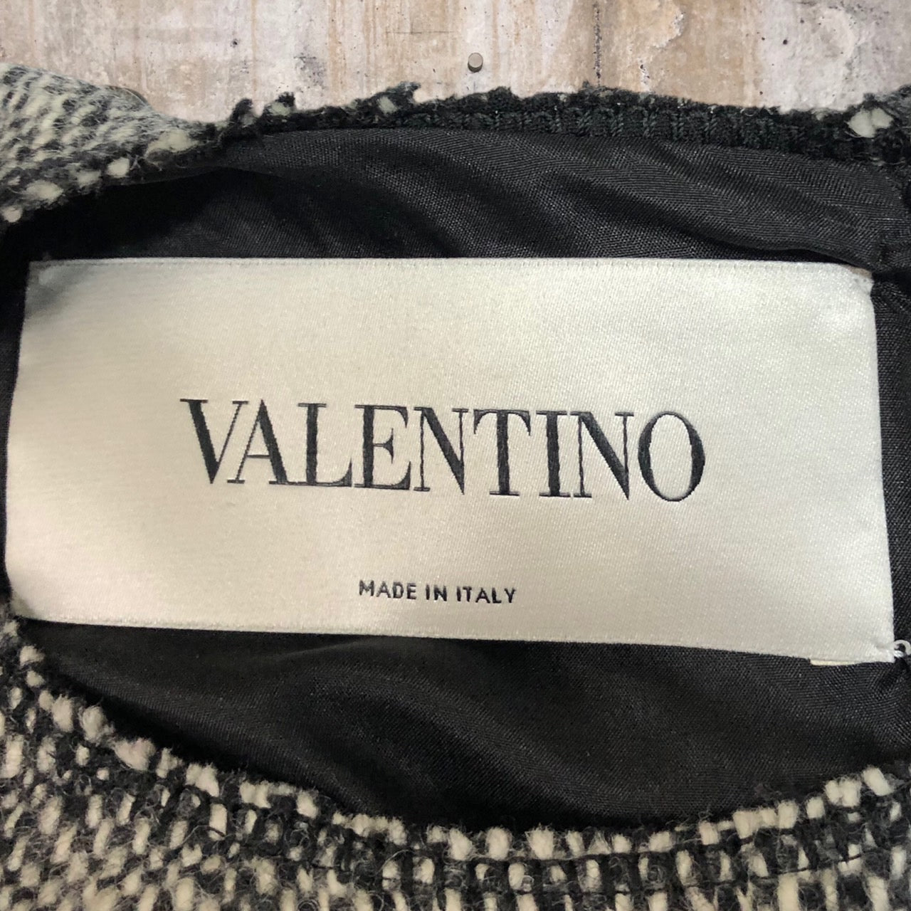 VALENTINO(ヴァレンティノ/ヴァレンチノ) スタッズツイードワンピース