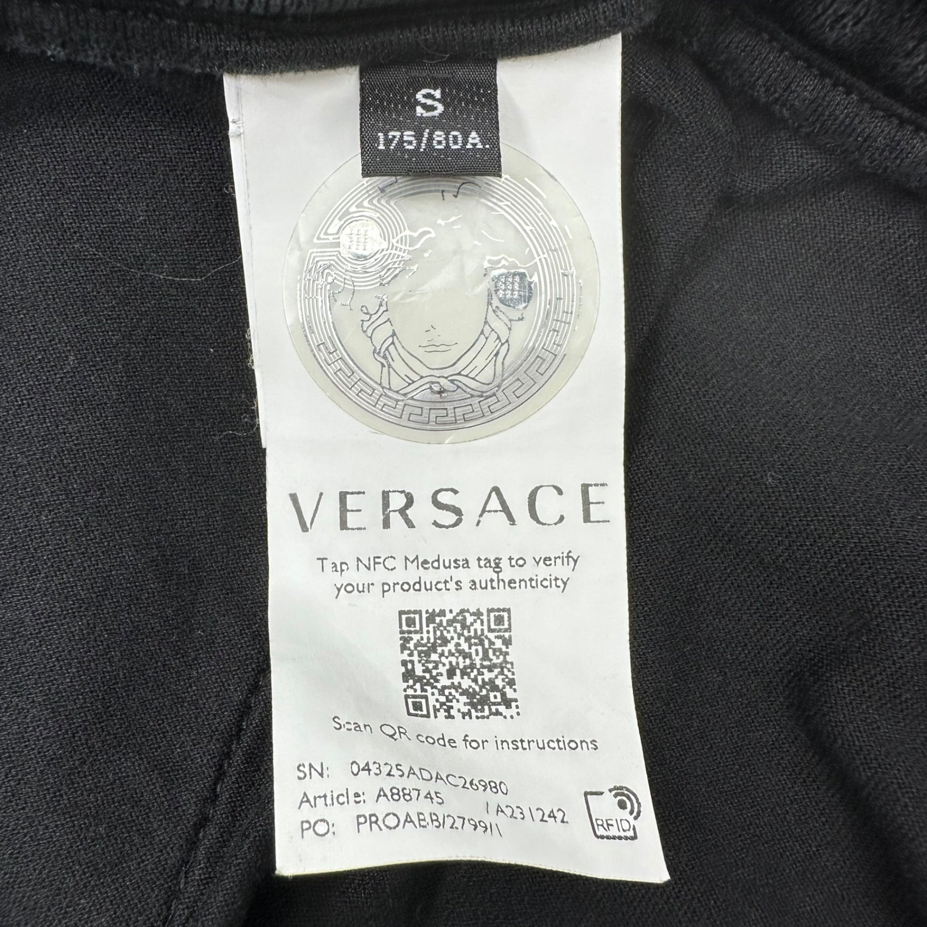 VERSACE(ヴェルサーチヴェルサーチェ) Medusa Logo Print Sweatpants