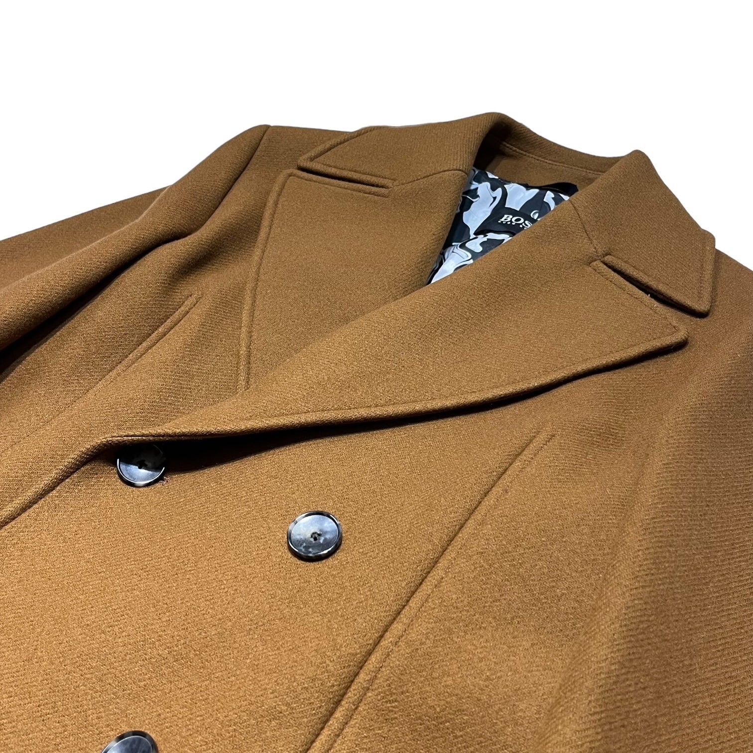 HUGO BOSS(ヒューゴボス) Double-breasted wool heavy chester coat
