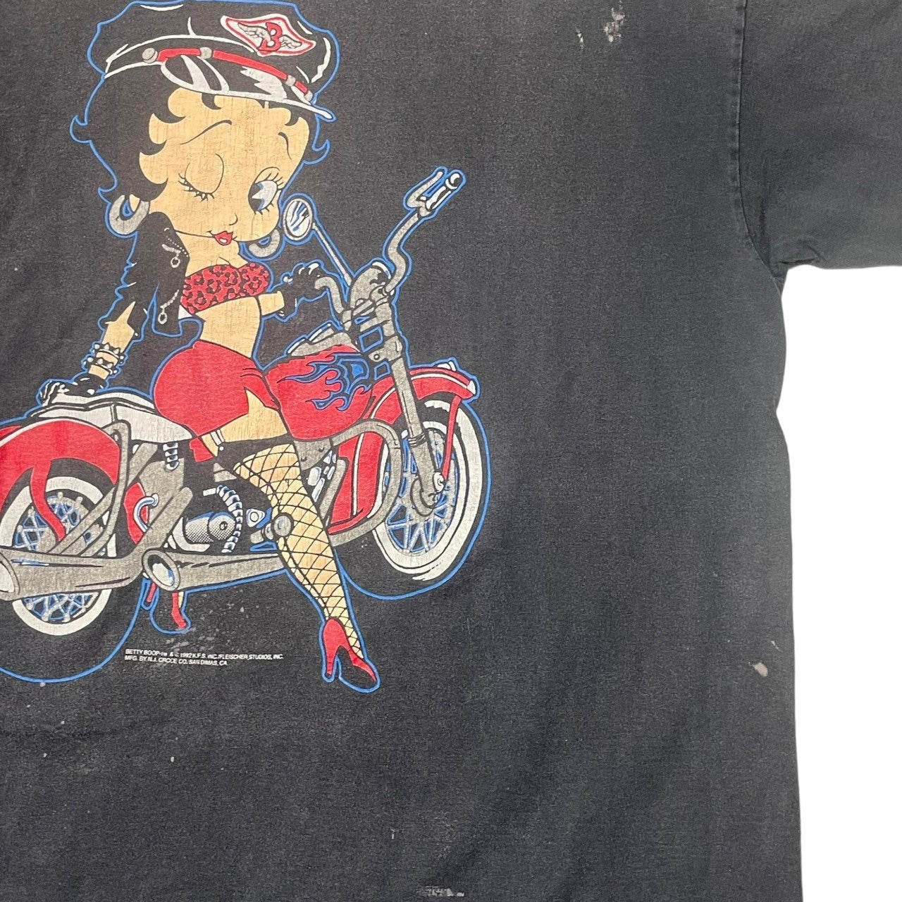 VINTAGE(ヴィンテージ) 1992©”BETTY BOOP”Motorcycle T-shirt