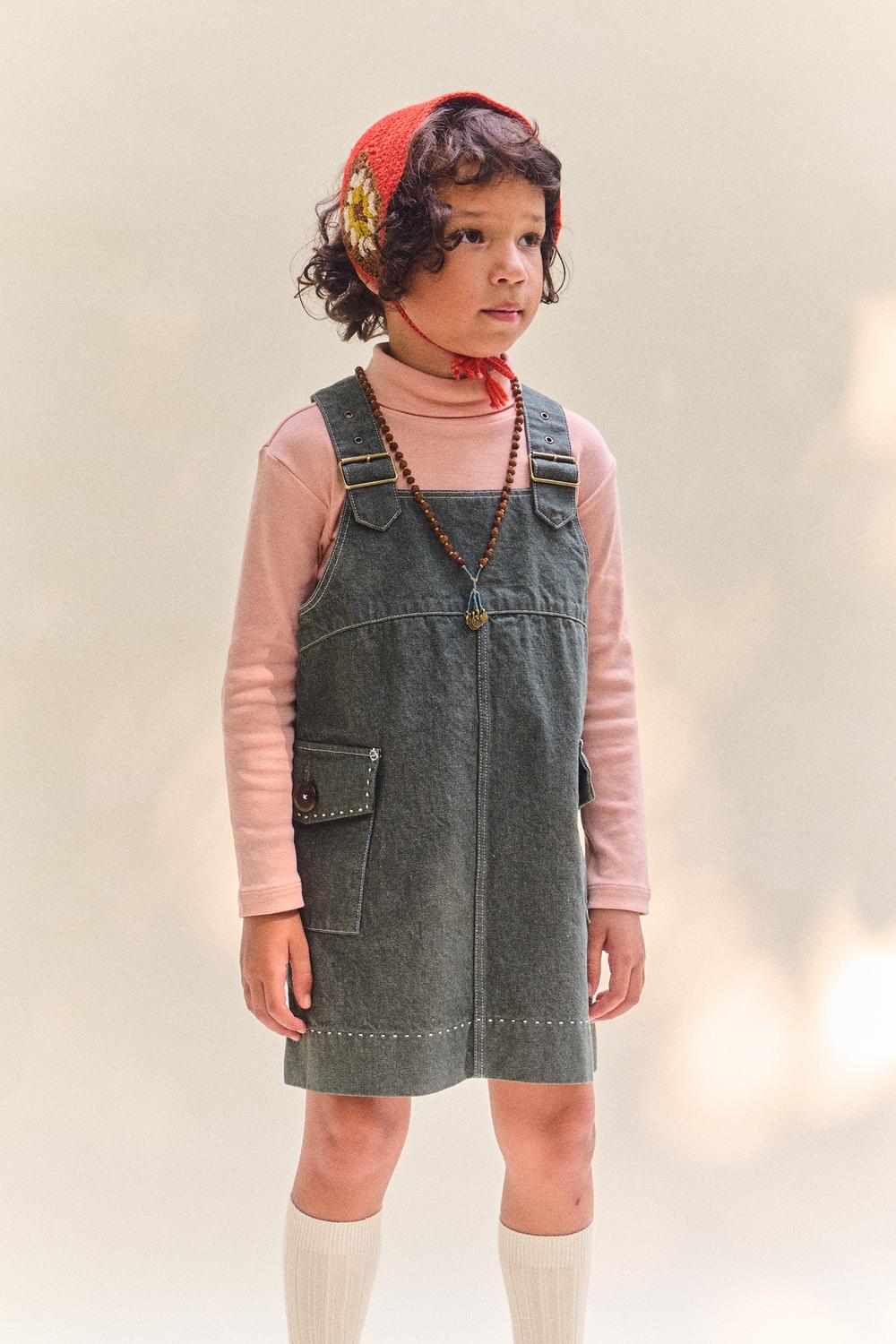 Chevron Bib Dress – Misha & Puff