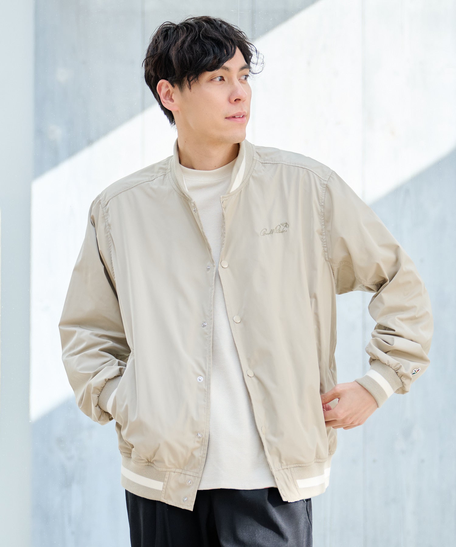 フードレイヤー 2WAY スタジアムジャケット（スタジャン/メンズ