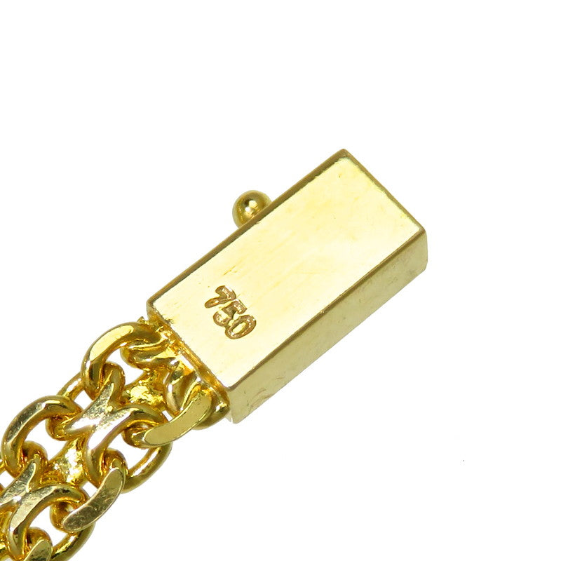 翡翠 ダイヤモンド ブレスレット K18ゴールド 18金 10.1g 16.5cm