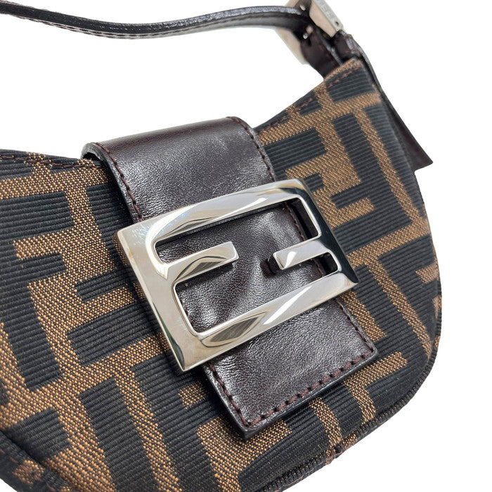 FENDI/フェンディ】 ミニクロワッサン ズッカ ポーチ ミニバッグ