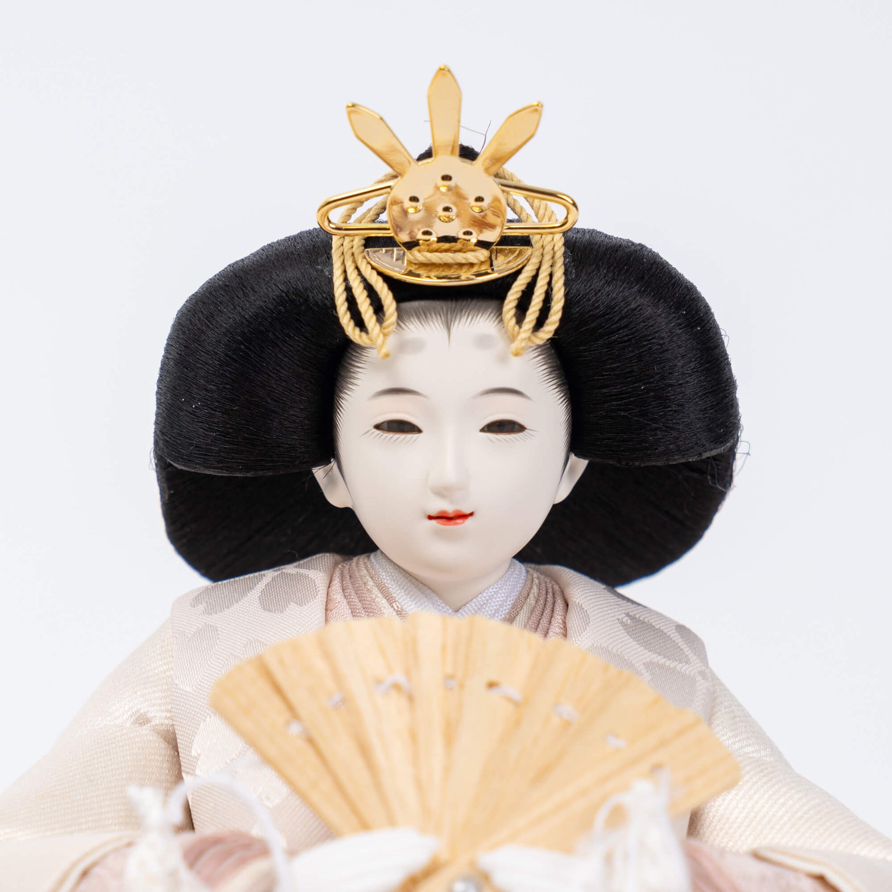 凪彩平飾り ナチュラル ライトグレー刺繍 平安道翠｜雛人形 お雛様