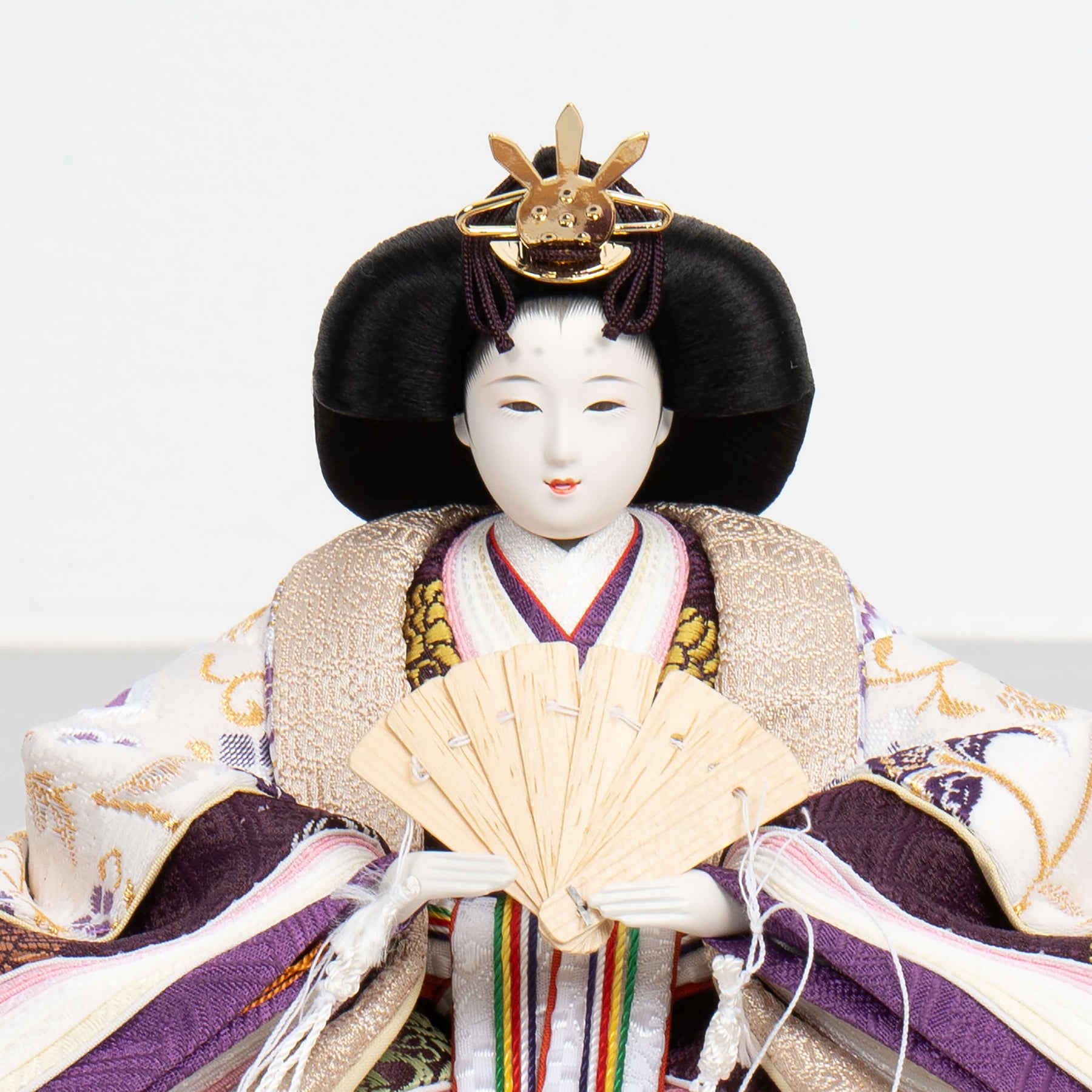 凪彩収納飾り ナチュラル 吉徳大光 西陣織｜雛人形 お雛様 コンパクト