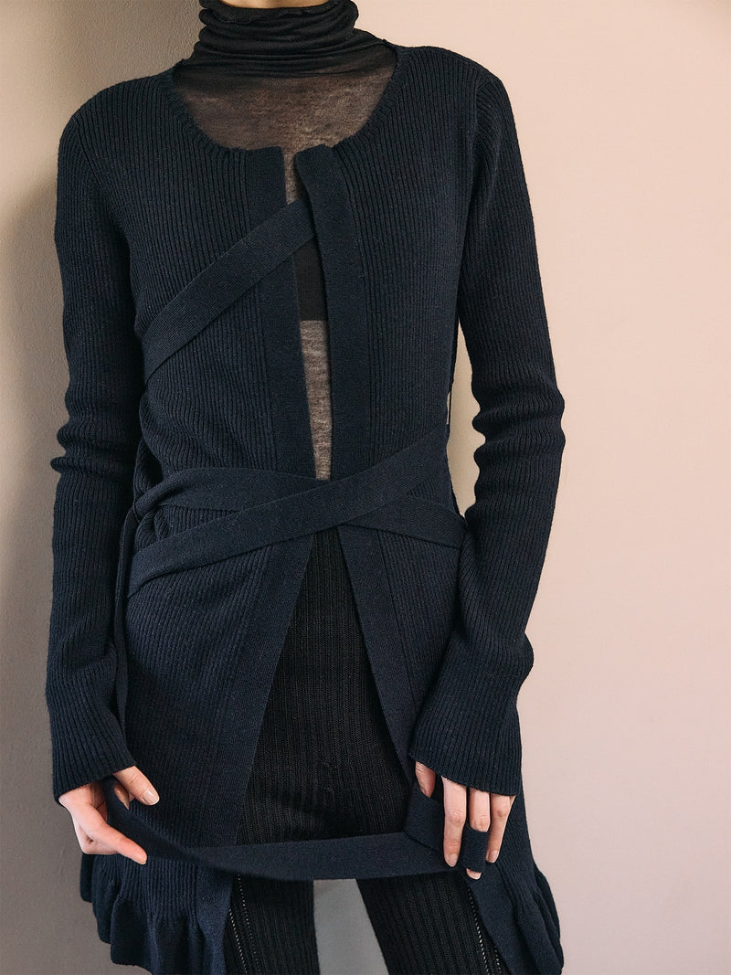 JUUKIFF（ジューキフ） BONDAGE CARDIGAN IN WOOL ボンデージ