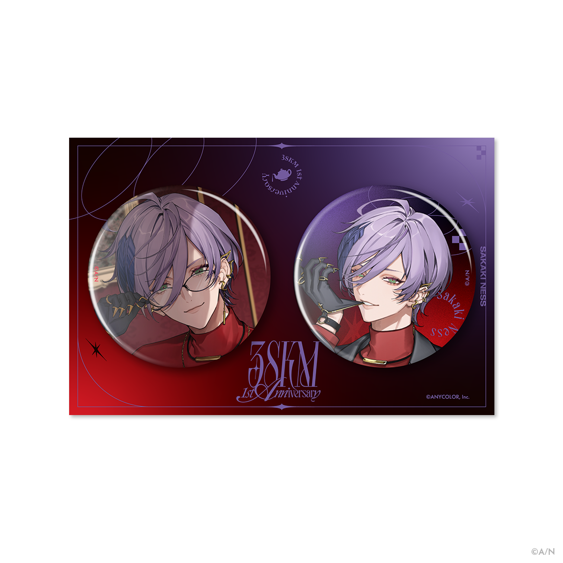 にじさんじ 北見遊征 1周年 缶バッジ 23個 3SKM 北見遊