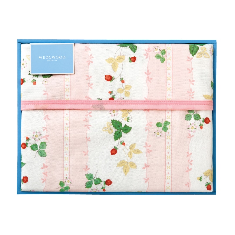 ウェッジウッド 綿毛布（毛羽部分） （シングル）140×200cm ピンク