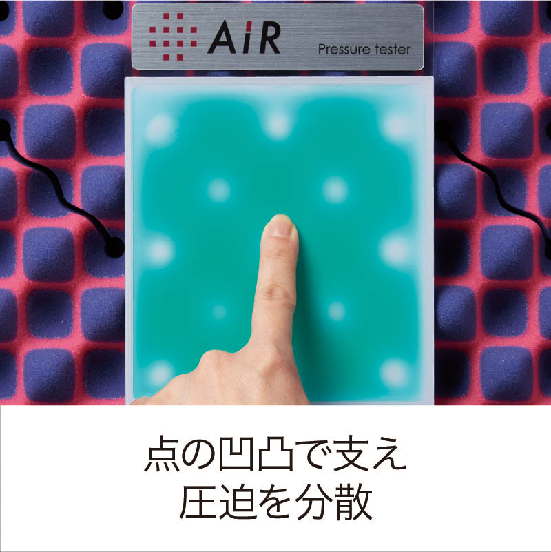 エアー03] マットレス／HARD （シングル）9x97x195cm ダークブルー