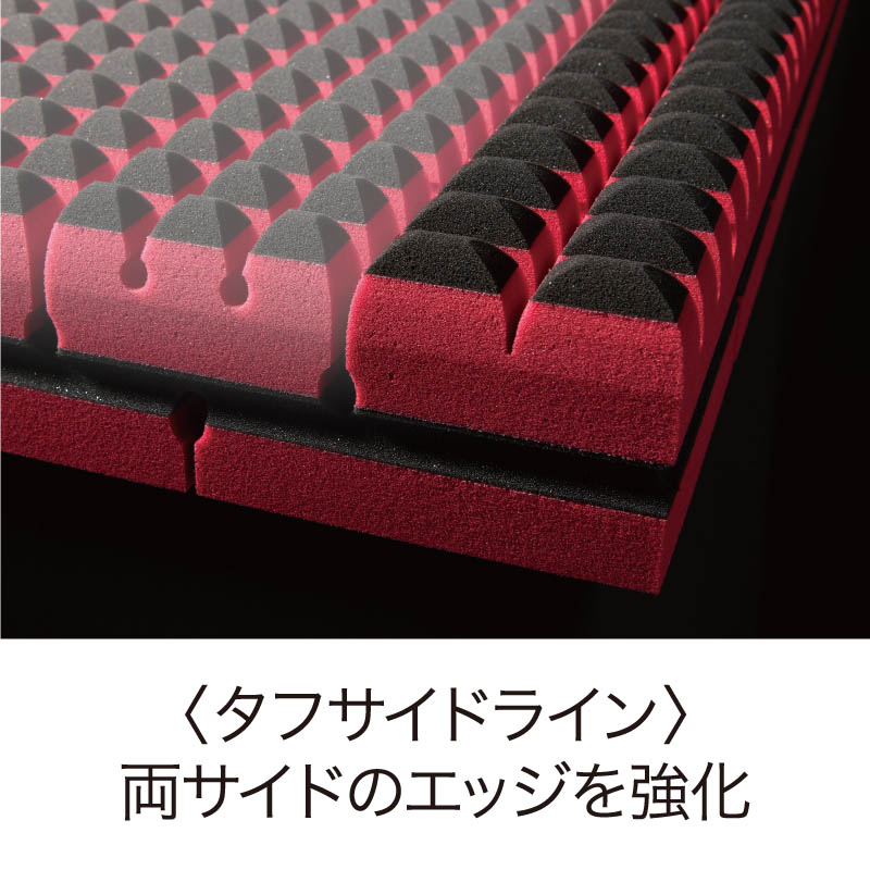 エアーSX]マットレス／REGULAR （シングル）9×97×195cm レッド 表地