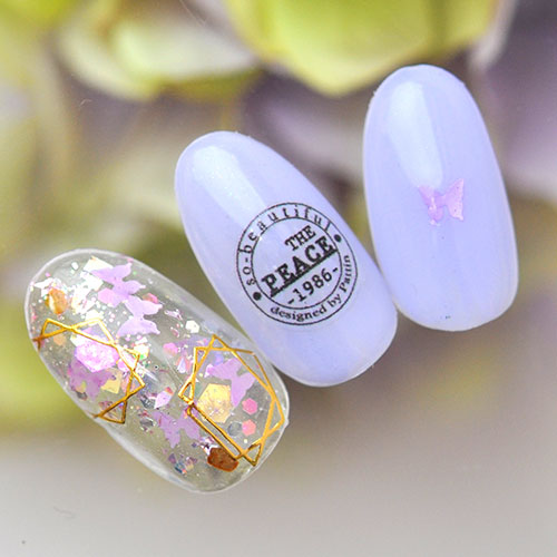 蝶々 ホログラム 12色セット ネイルアート デコ | ラメ ジェルネイル