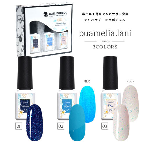 puamelia.lani×ネイル工房】 アンバサダーコラボ企画 3本セット ジェル