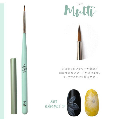 ネイリスト考案のアートに合わせた筆13種類 zecca ブラシ ジェルネイル