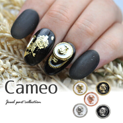 ネイルパーツ カメオ メ2個入 メタルパーツ | ジェルネイル ネイル