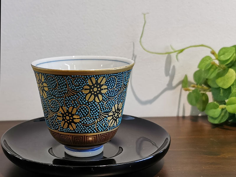 九谷焼 青粒鉄仙 汲み出し揃え – 漆陶舗あらき 輪島塗 九谷焼 山中塗