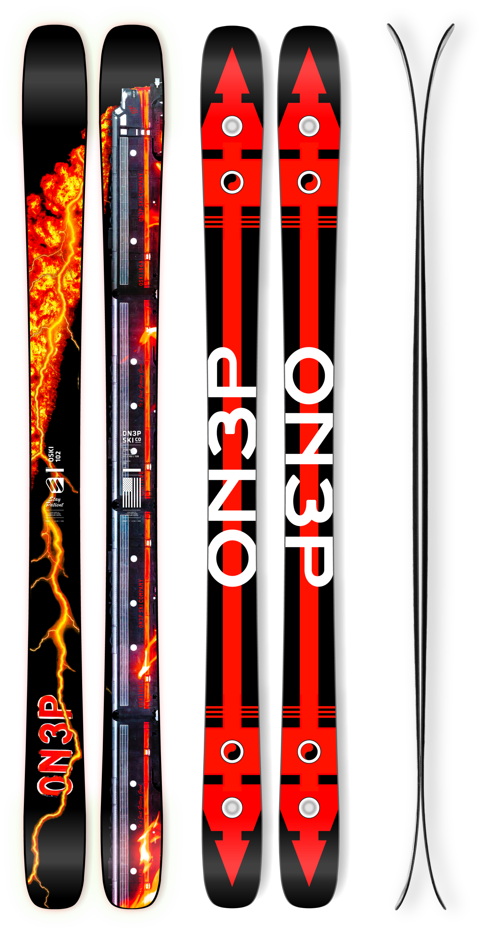 ON3P CUSTOM ジェフリー108 176cm ビンディング付き 【公式通販】