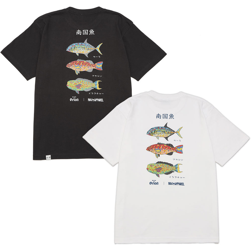 南国魚Tシャツ 【ORION×NAVY APPAREL】（カラー：スミクロ