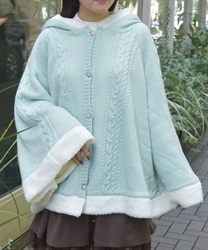 パール裏ボアニットポンチョ | axes femme online shop