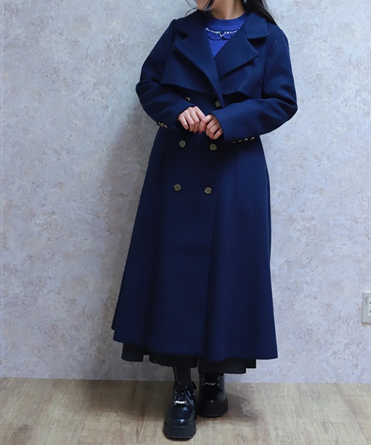 2WAYカラーロングコート | axes femme | axes femme online shop