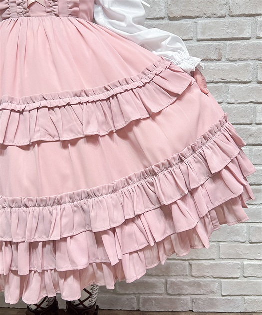 レースアップフリルジャンスカ | Chalmiere | axes femme onlineshop