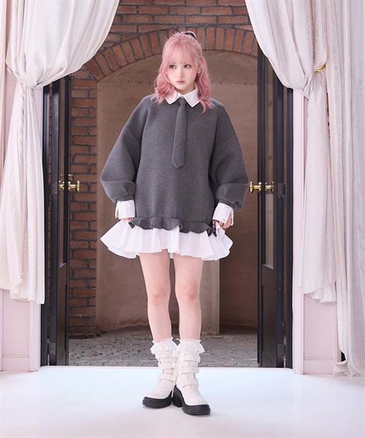 レイヤードスクールワンピース | axes femme online shop