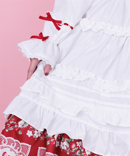 コットンフリルエプロン | Chalmiere | axes femme onlineshop