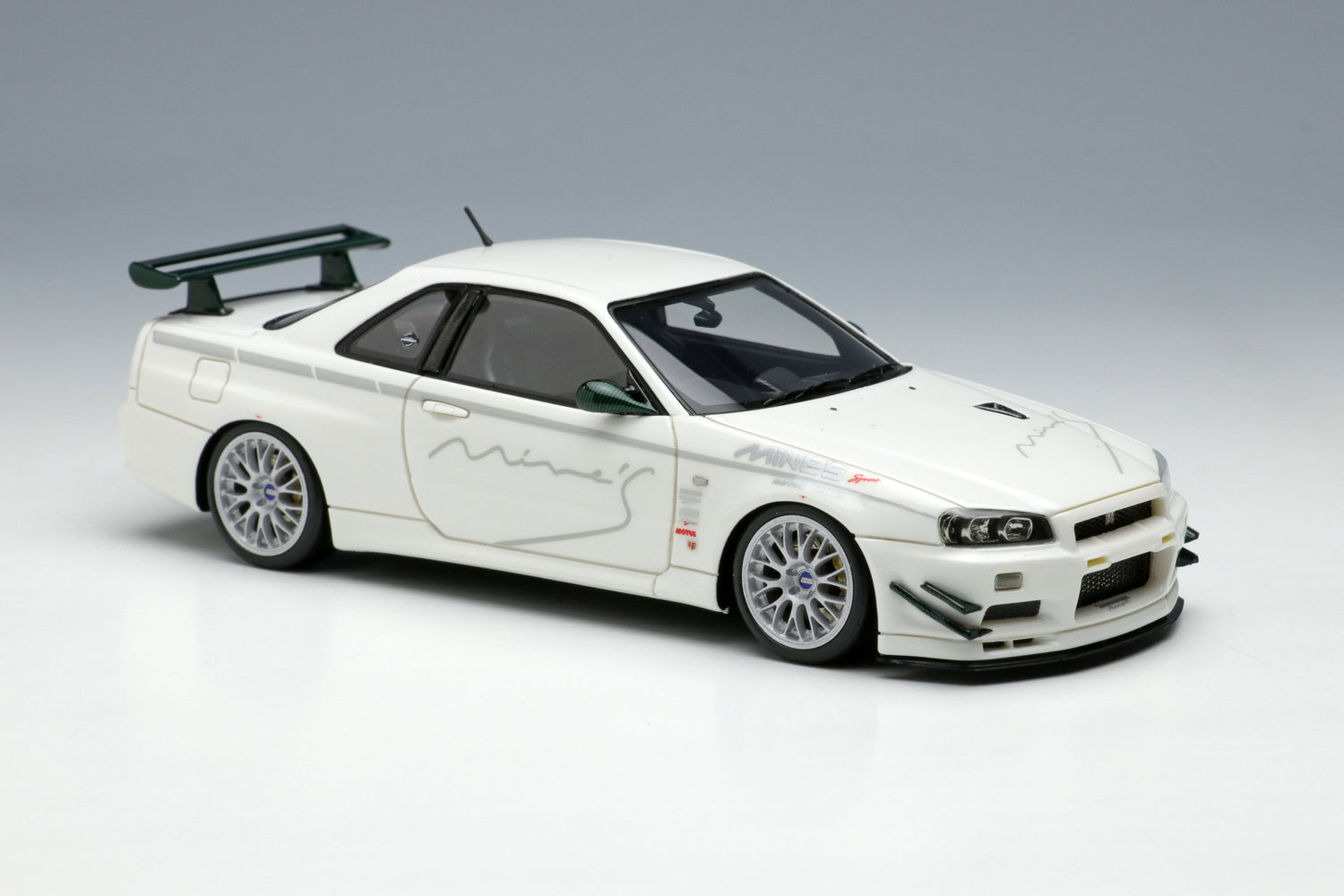 1/43 スカイライン改 25GT-X R34 SSR-RS アルミ製 深リム 1/43