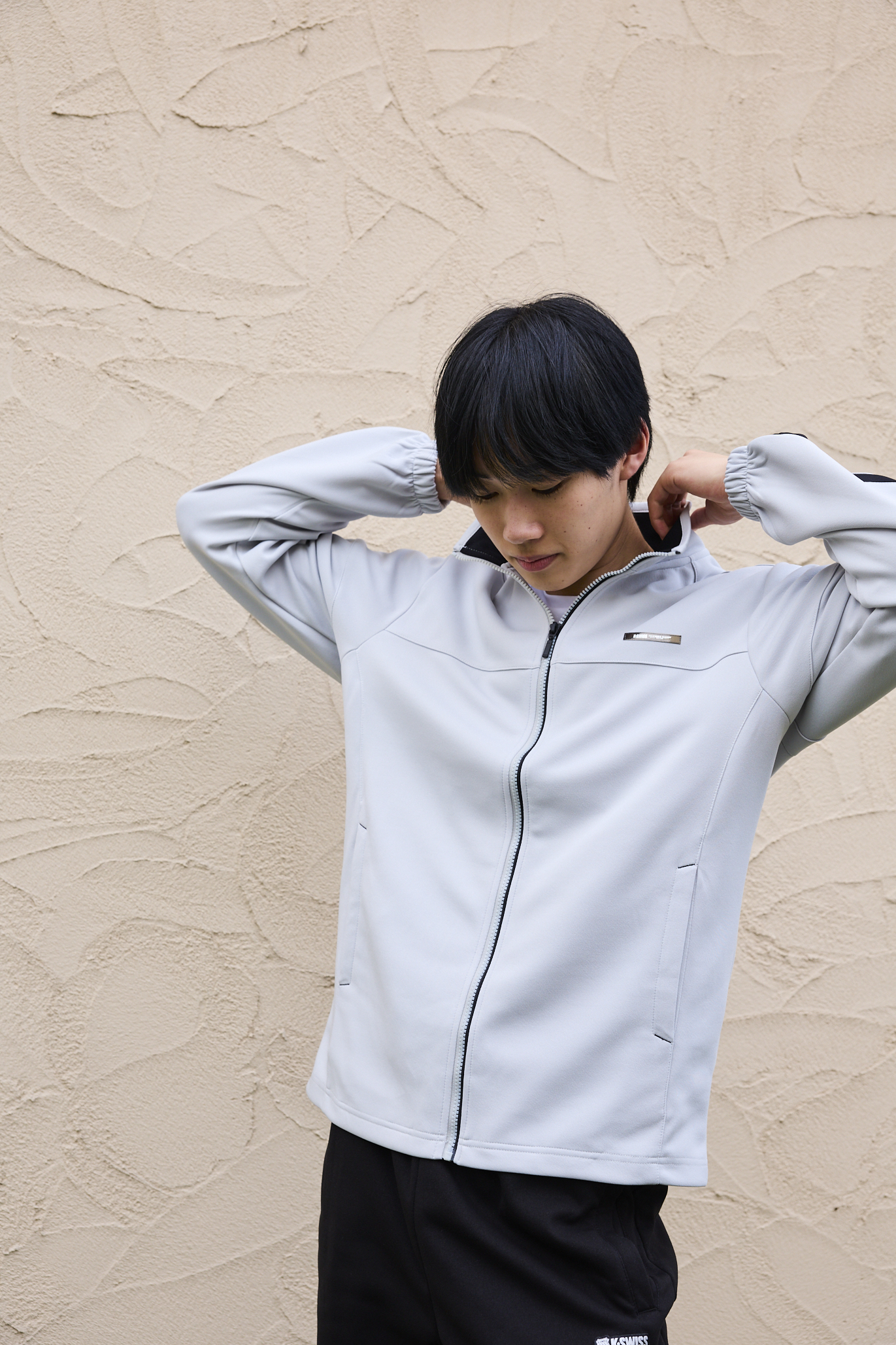 SALE40%OFF／【K-SWISS】鹿の子ダンボールトラックジャケット