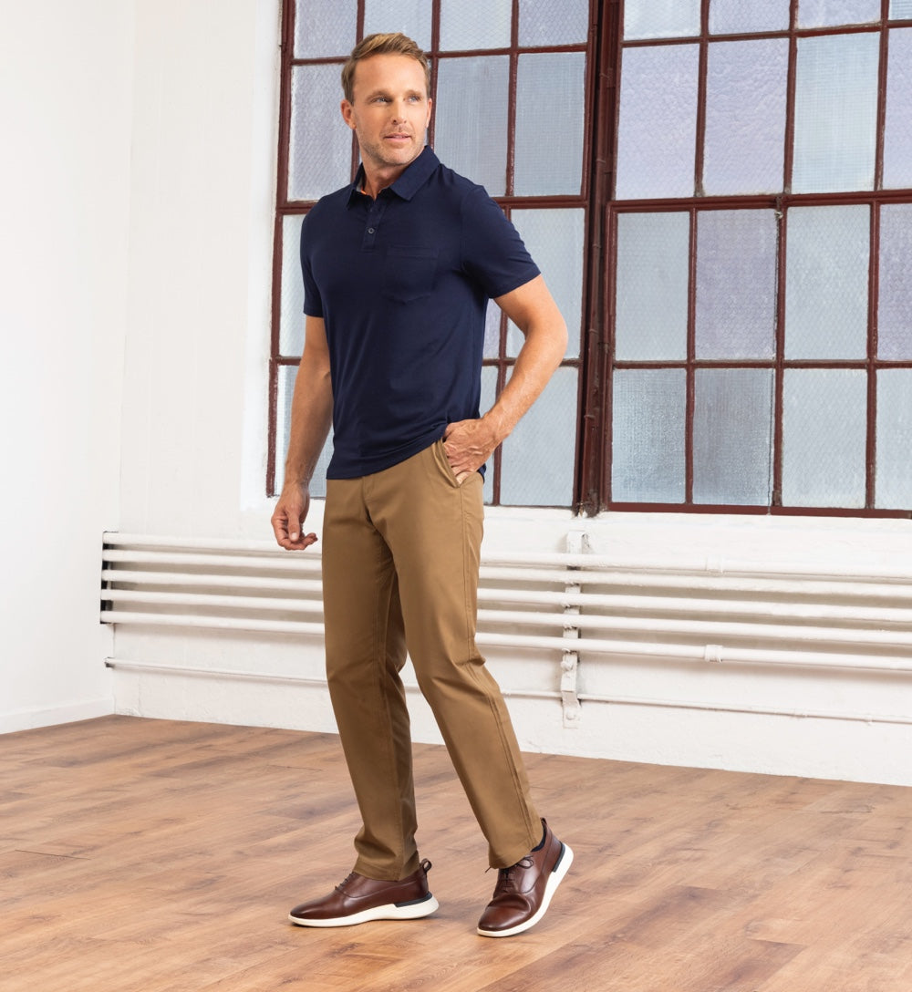 Performance Khaki Chinos with Hidden Pockets | Bluffworks