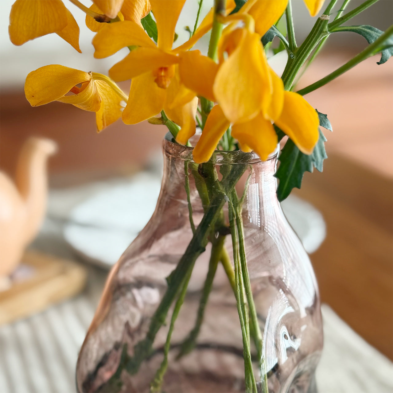 La Soufflerie フラワーベース H18cm｜ロック フランボワーズ