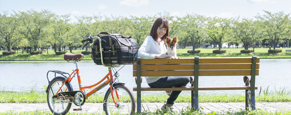 ペット乗せ自転車[pet porter]-愛犬と一緒にサイクリングを楽しむ！