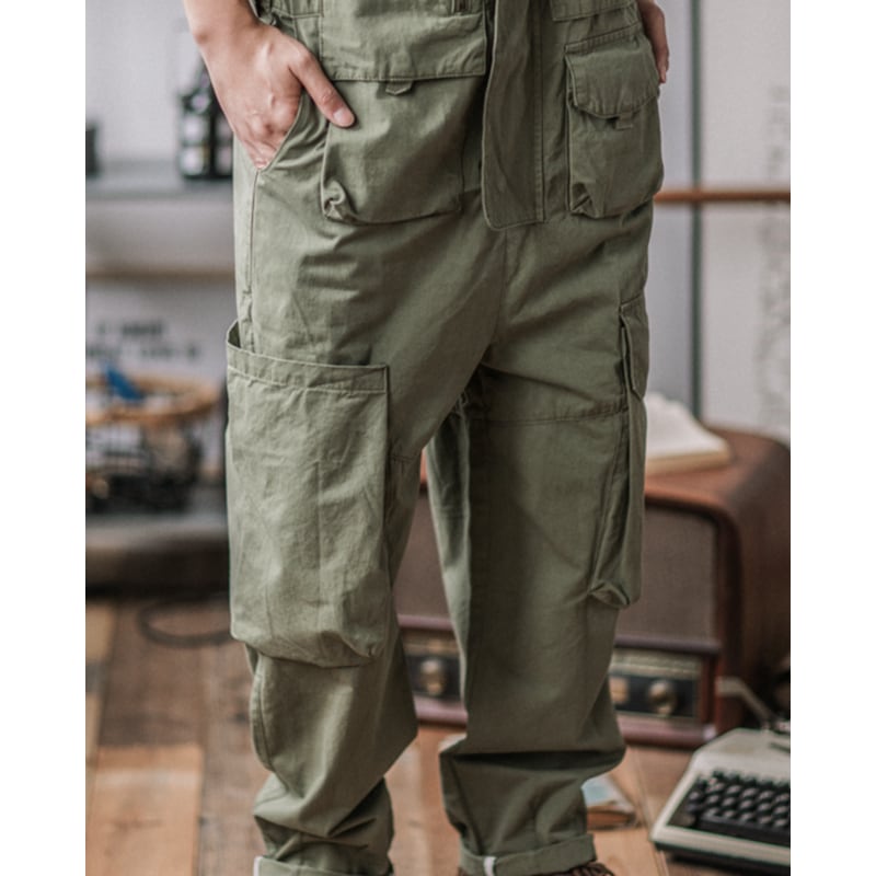 アメリカンレトロワークオーバーオール（3Colors）- T762 – Champyee