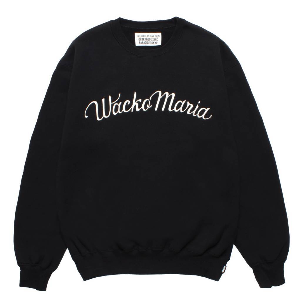 MIDDLE WEIGHT CREW NECK SWEAT SHIRT ( TYPE-1 ) #BLACK [25FW-WMC