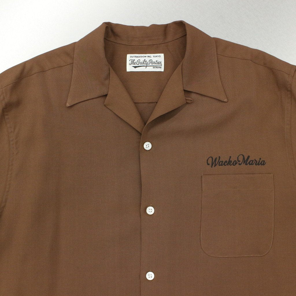 50'S SHIRT L/S -TYPE 2- #BROWN [23SS-WMS-OC16] _ WACKO MARIA