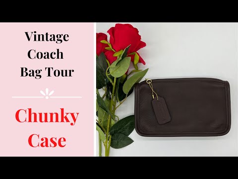 LIKE NEW Vintage Coach Chunky Case #7165 Mahogany Brown – Cristina
