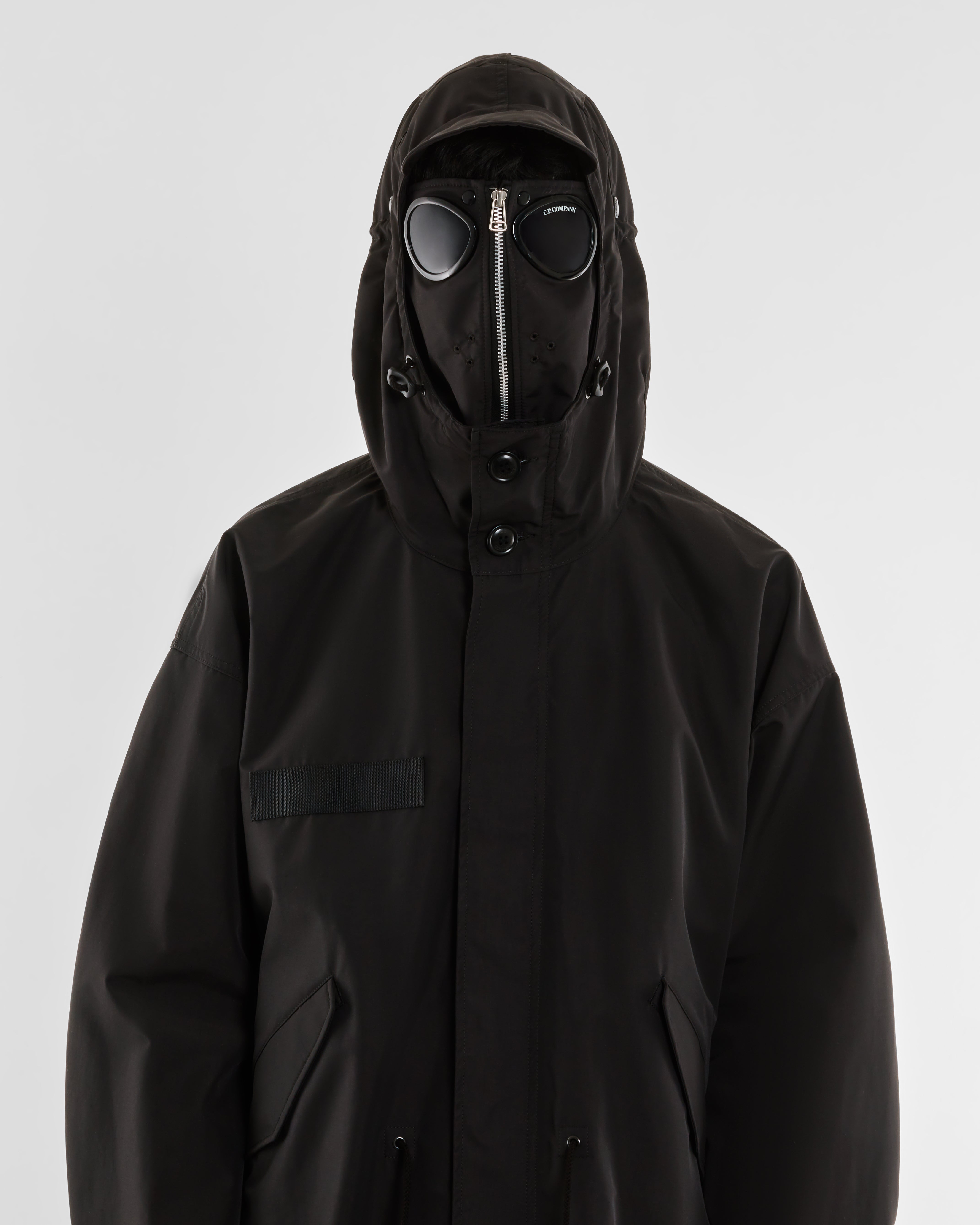 Junya Watanabe MAN: C.P. Company Nylon Canvas Parka (Black) | DSML