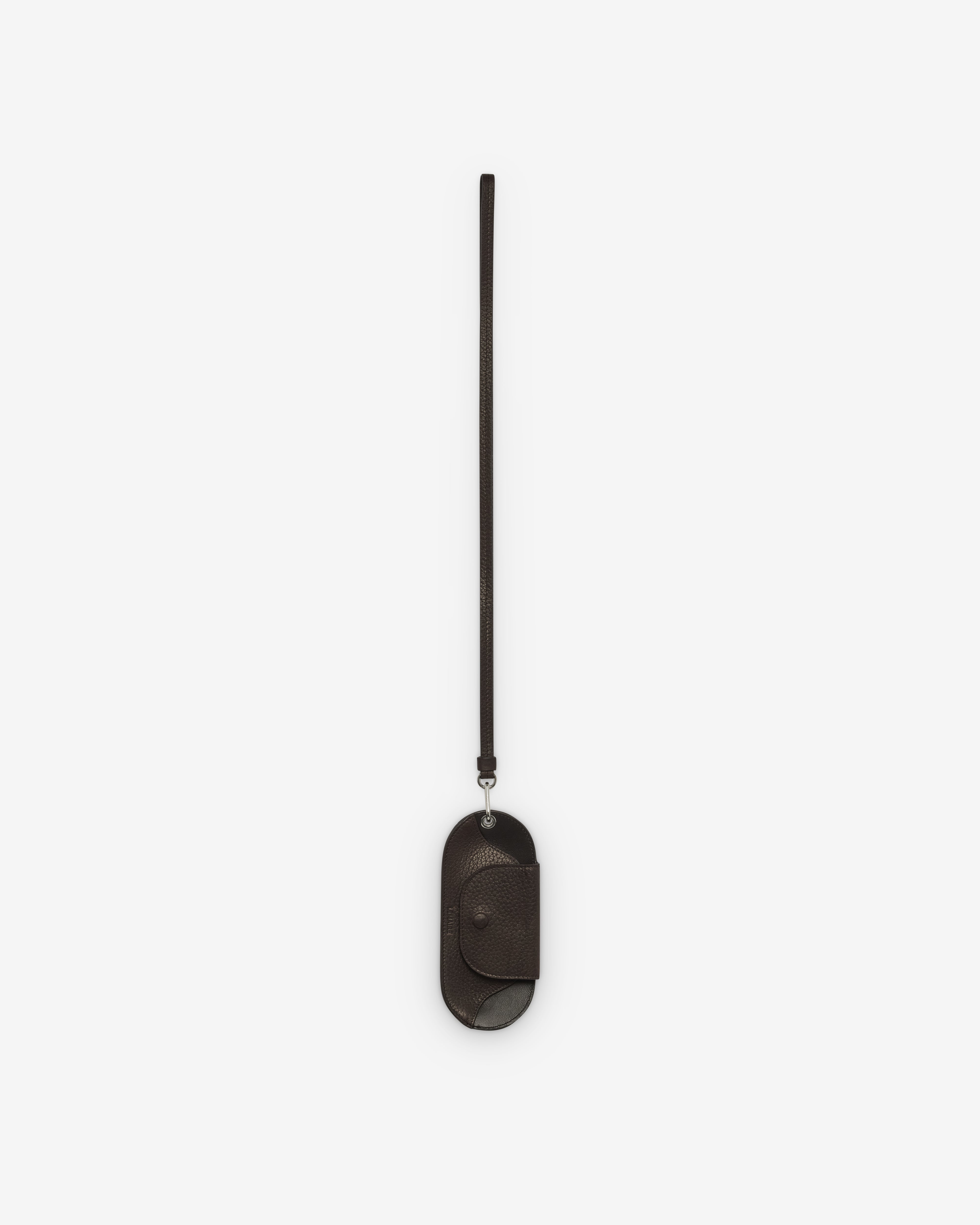Lemaire : Women's Bell Glasses Holder (Brown) | DSML E-SHOP