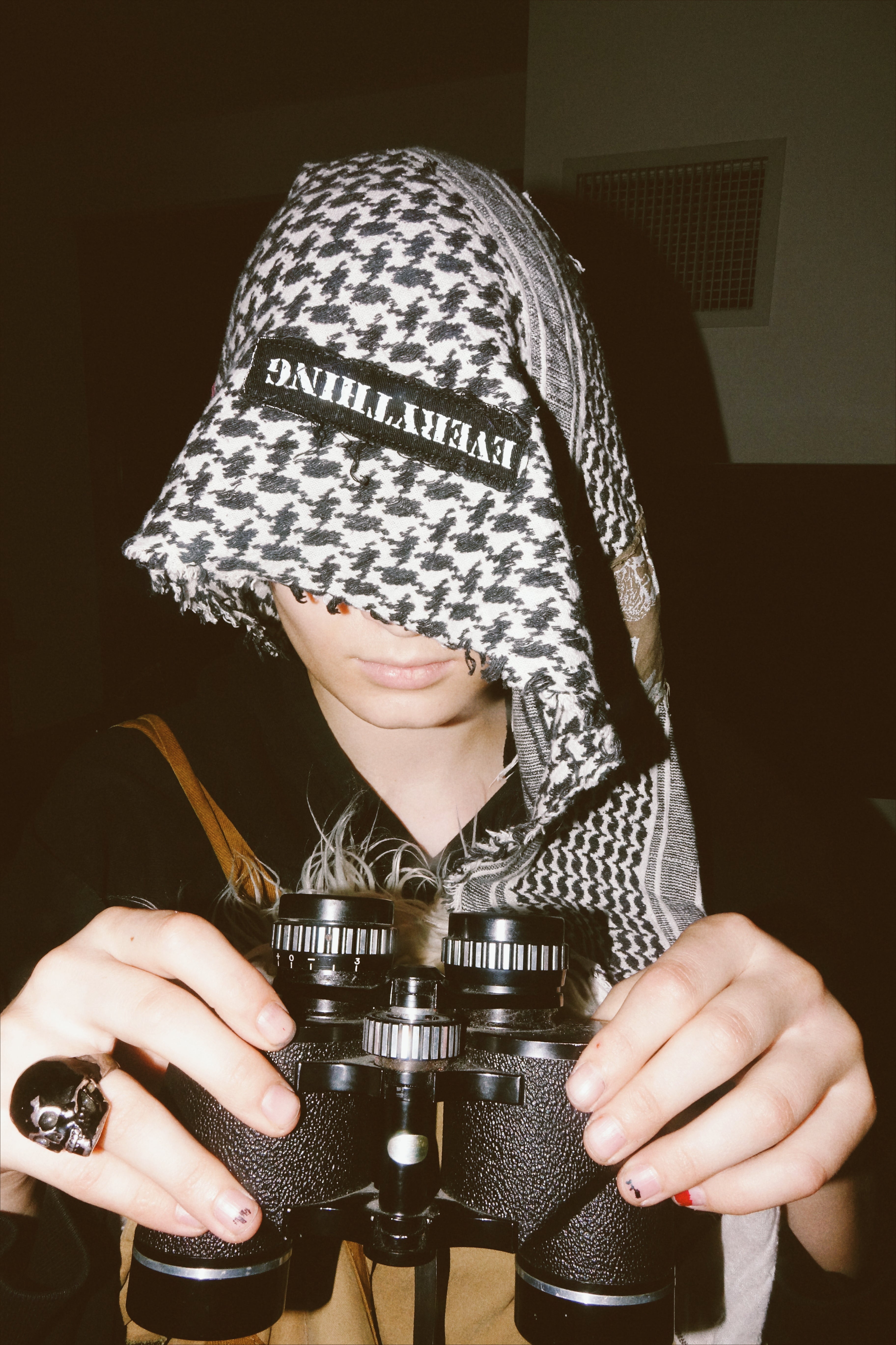 Raf Simons Autumn / Winter 2001 White Riot Riot Riot Keffiyeh