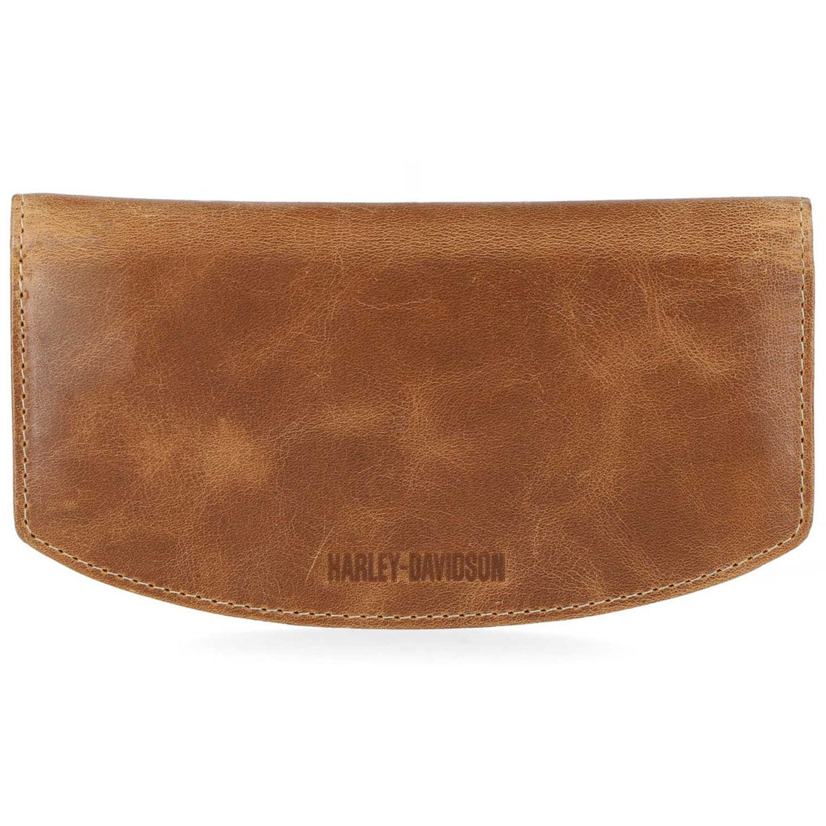 Harley-Davidson Men's Smooth Grain Snap Flap Pocket Long Biker