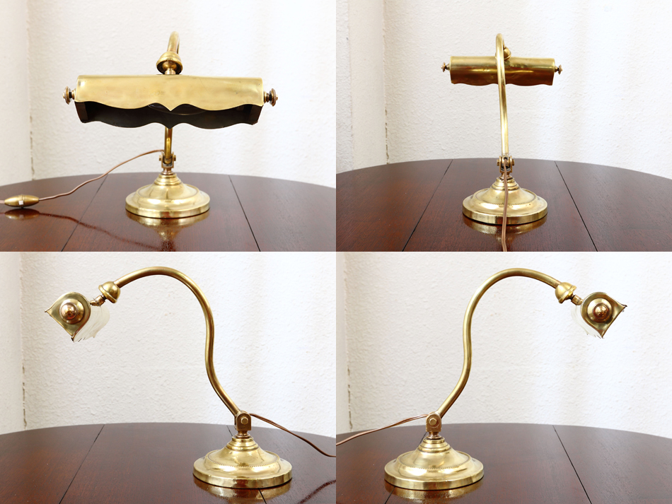 アンティークソリッドブラス ピアノランプ｜アンティーク家具・照明の