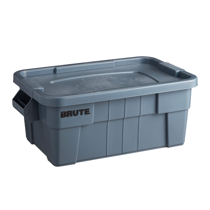 RUBBERMAID | ラバーメイド ブルートトートボックス グレイ 浅型 W708