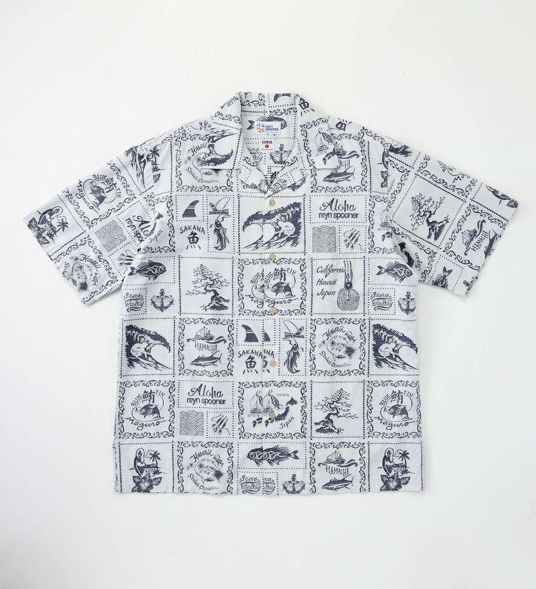 EDWIN×reyn spooner open collar shirt white – EDWIN CONCEPT SHOP