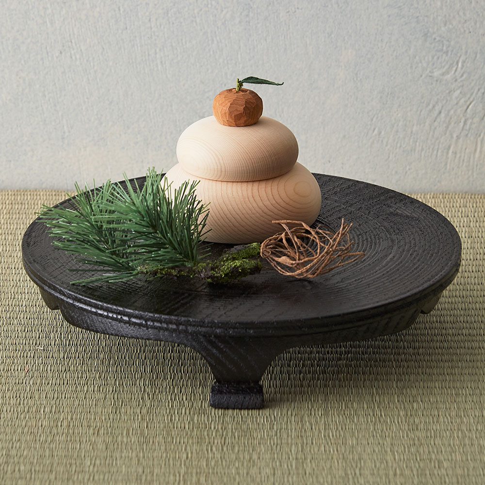 蓬莱飾り 沢栗三ッ足盤: インテリア・ライフスタイル | スイーツ