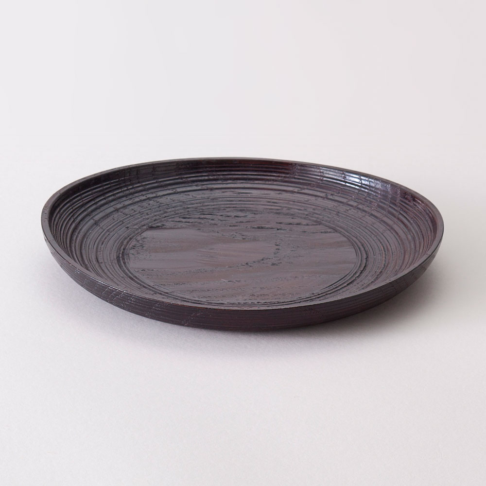 村瀬治兵衛さんの沢栗スリ漆はつり皿 6寸5分: キッチン雑貨 | スイーツ