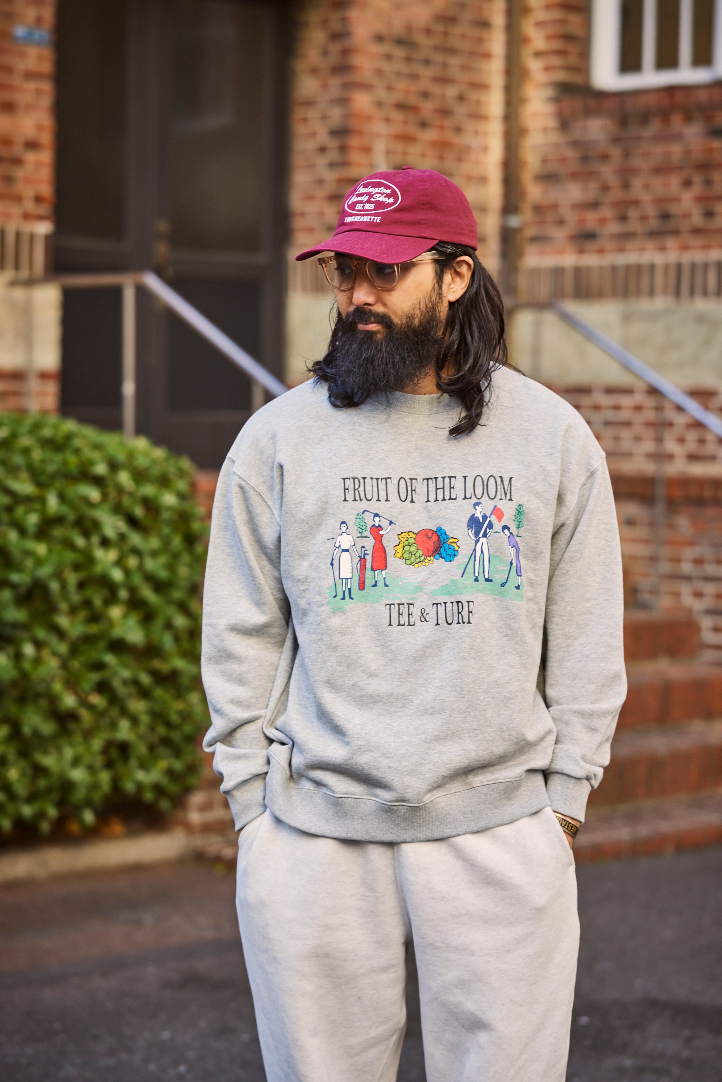 FRUIT OF THE LOOM×NEW VINTAGE GOLF］プリントクルースウェット – FUNQTEN