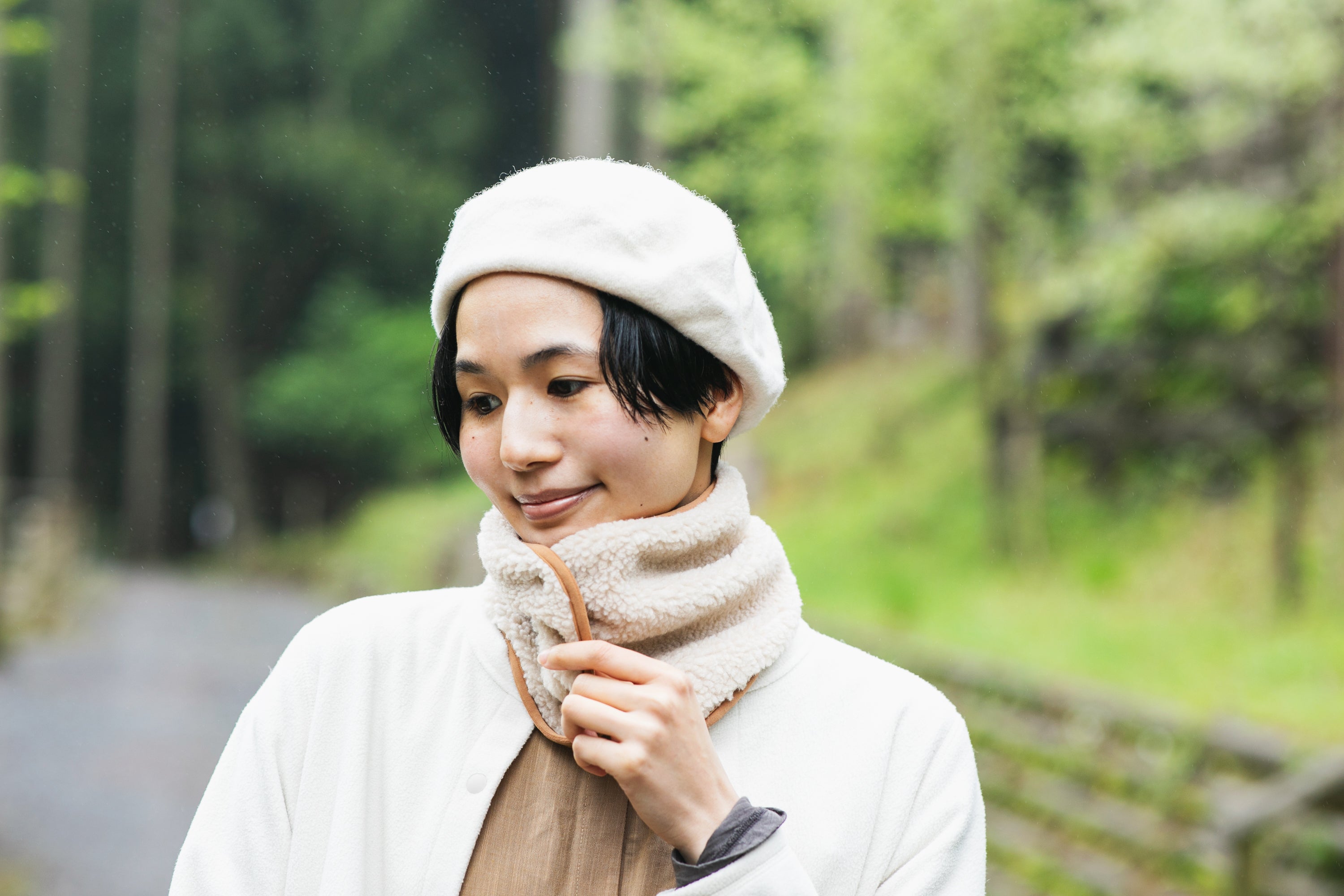 かわり芽］春を待つ あったかフリースネックウォーマー – FUNQTEN